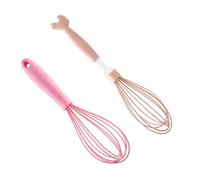 LOLIPPYY 2 piezas Batidor Manual de Silicona para Huevos Ergonómico y Resistente Mezclador para Cocina Doméstica y Profesional Utensilio Seguro y Fácil de Usar