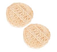 LOLIPPYY 2 piezas Bolas de Sisal para Baño Esponjas Exfoliantes Naturales Suaves y Ecológicas Limpiadoras Corporales con Rica Adecuadas para Ducha y Cuidado Piel