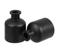 LOLIPPYY 2 Piezas Botellas Difusoras de Vidrio Vacías Cilíndricas para Aromas Recargables Decoración de Escritorio para Hogar Oficina