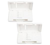 LOLIPPYY 2 Piezas Caja de Cañas de Oboe Ranuras Resistente al Agua para Guardar Cañas de Clarinete para Músicos para Viajes y Uso Doméstico de Oboe