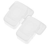 LOLIPPYY 2 piezas Caja Dispensadora de Toallitas Húmedas con Tapa y Botón Pulsador de Unidades Diseño Moderno y Portátil para Almacenamiento Hogar Oficina y Coche para Bolsas de Pañales y