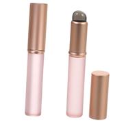 LOLIPPYY 2 piezas Cepillos de Labios Portátiles con Tapa Protectora Aplicadores de Maquillaje Versátiles para Labios Sombra y Contorno Ligeros para Viaje y Uso Diario