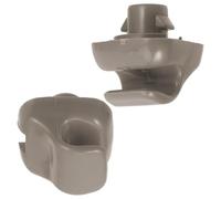 LOLIPPYY 2 Piezas Clip Sujeción Parasol Coche Gancho Soporte Parasol Auto Resistente PP Diseño y Fácil Instalación Retén Visor Lateral para Reemplazo Color Gris Original