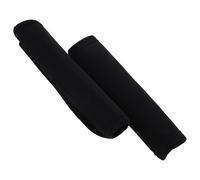 LOLIPPYY 2 piezas Cubierta de Mango para Cochecito Funda con Cierre de Contacto para Manillar Protector Antideslizante y Resistente al Polvo Accesorio de Recambio Negro para Paseo Infantil