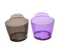 LOLIPPYY 2 Piezas Cuencos Transparentes para Tinte de Cabello con Bol para Coloración Profesional Resistente y Visible Herramienta para Salones y Cuidado Estético