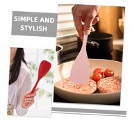 LOLIPPYY 2 piezas Espátulas de Silicona para Cocinar Antiadherentes Resistentes y Duraderas Diseño Colgante para Escurrir Agua Utensilios de Cocina Multifuncionales Colores Rojo y Rosa