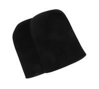 LOLIPPYY 2 Piezas Fundas Antideslizantes para Reposapiés de de Cubiertas Protectoras Acolchadas para Soporte Lateral y Estabilidad Color Negro Instalación Sencilla y para Usuarios Mayores