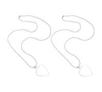 LOLIPPYY 2 Piezas Joyería Colgante De Música Cuello Organizador De Selección De Guitarra Collar De Soporte De Selección De Guitarra Transparent