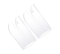 LOLIPPYY 2 Piezas Organizador de Pared Transparente para Mandos Distancia Aire Acondicionado y TV Soporte Multiusos para Oficina y Práctico y Compacto