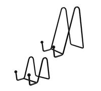 LOLIPPYY 2 Piezas Soporte Metálico para Exhibición de Placas y Libros Resistente al Desgaste Diseño Único Negro para Fotos Arte y Colecciones Cualquier Ocasión