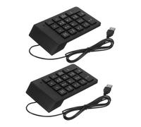 LOLIPPYY 2 Piezas Teclado USB Compacto Teclas Teclado Portátil para Computadora Portátil y PC con Conexión USB para Finanzas y Contabilidad