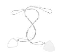 LOLIPPYY 2 Protectores Compactos para Púas De Guitarra Collares para Púas De Guitarra Base De Plástico para Protector Transparente para De