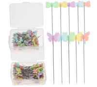 LOLIPPYY 200 Piezas Alfileres de Costura para Mujer Pins Prácticos de Plástico Hierro para Patchwork y Manualidades Fijadores de Tela Compactos y Duraderos para Ropa y Proyectos de