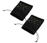 LOLIPPYY 2piezas Bolsa De Terciopelo Para Tarot Bolsa De Almacenamiento Cordón Para Joyas Pequeña y Portátil Para Obsequio De Cumpleaños