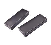 LOLIPPYY 2piezas Caja De Obsequio De Cuero Sintético para Lápices Moderna y Portátil para Papelería Oficina o Obsequio De Empresa