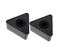 LOLIPPYY 2piezas Estación De Micrófono Abs Soporte Compacto Para Entrevistas Para Estudios y Transmisiones Diseño Práctico y Portátil Superficie Para Personalizar Logos