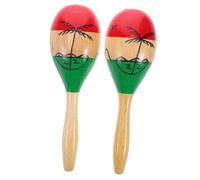LOLIPPYY 2piezas Maracas De Madera Para Bebés Instrumento Musical Montessori Juguetes De Percusión Musical Para Clases De Música y Actividades Interactivas
