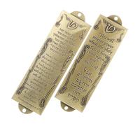 LOLIPPYY 2piezas Mezuzá Mezuzá De Metal Símbolos Judíos para Postes De Puertas Religiosas Artículos Hogar De Oración