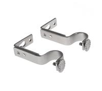 LOLIPPYY 2piezas Soporte De Barra De Cortinas Níquel Arenado Compatible Soporte Montaje Cortina