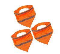 LOLIPPYY 3 Pañuelos Reflectantes para Perros Pequeños Bandanas Triangulares de Nailon Naranja L Bufandas Luminosas para Paseos Nocturnos y Seguridad Mascotas