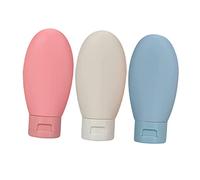 LOLIPPYY 3 piezas Botellas para Viaje Dosificador de Champú y Loción Envases Rellenable y Prueba de Fugas de Portátil para Cosméticos
