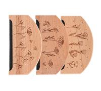 LOLIPPYY 3 Piezas Cepillo Quitapelusas de Madera para Suéter Removedor Manual de Pelusa y Bolitas Compacto y Portátil para Ropa sin Daños