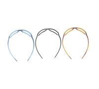 LOLIPPYY 3 piezas Diademas Creativas para Mujer Banda de Pelo Duradera con Diseño de Gafas Accesorios para Cabello Femenino Negro Azul y Marrón Oscuro Sujetador Cómodo para Tipo de