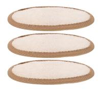 LOLIPPYY 3 Piezas Esponja de Ducha Corporal de Lufa Natural con y Cuerda para Colgar Esponjas Exfoliantes Suaves y Duraderas para Baño Unisex Textura y Abundante Color Marrón Aleatorio