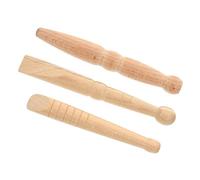 LOLIPPYY 3 piezas Herramienta Masajeador de Pies de Madera Bastón de Reflexología con Punta Redondeada para Estimular Puntos de Acupresión y Mejorar Circulación para Relajación Corporal y