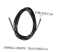 LOLIPPYY 3 piezas Ntc Termistor Temperatura Sensor Resistente al Agua con Cable Precisa para Control Temperatura Ambientes Alta Estabilidad
