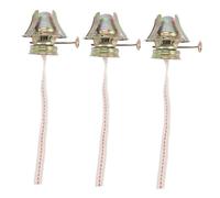 LOLIPPYY 3 Piezas Quemador de Lámpara con Mecha para Lámparas Vintage y Quemador de Queroseno con Regulador Metálico de Luz y Soporte de Compatible Aceite para Uso Interior