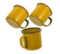 LOLIPPYY 3 piezas Taza de Hierro Vintage para Té de Mini Tazas Resistentes para Bebidas Calientes y Frías Hogar u Oficina Diseño Estable y Fácil Limpieza