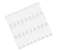 LOLIPPYY 30 Piezas Ganchos de Cortina de Acero Inoxidable Ganchos Prong de Cuatro Reforzados para Cortinas con Pliegues Fácil Instalación y Sujeción Segura para Ventanas y Cortineros