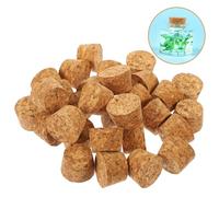LOLIPPYY 30 piezas Tapones de Corcho Cónicos para Botellas de Vino Madera Natural Sellado Seguro para Botellas con Boca Preserva Bebidas Abiertas