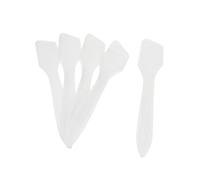 LOLIPPYY 300 Piezas Unidades de Espátulas Transparentes para Crema Facial Cucharas Cosméticas para y Cuidado Herramienta Práctica para Aplicación y División de Productos de