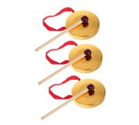 LOLIPPYY 3juegos Gong De Percusión Miniatura De Cobre Con Martillo Para Instrumento Musical Tradicional Chino Juguete De Percusión Divertido Decoración Ligera y Portátil