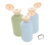 LOLIPPYY 3piezas Combinación De Botellas De Lavado Rellenables De Botellas Exprimibles Para Champú y Acondicionador Para Viajes