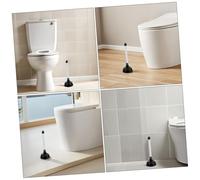 LOLIPPYY 4 Piezas Desatascador para Inodoro y Fregadero Bomba Manual con Ventosa de Goma para Sellado Herramienta Multiuso para Desagües Domésticos Baño y Cocina