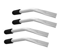 LOLIPPYY 4 Piezas Extensiones de Freno para Silla de Ruedas con Mangos de Hierro Antideslizantes Curvados Repuestos para Freno Manual Accesorios para Mejorar Accesibilidad Adultos Mayores y