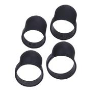 LOLIPPYY 4 piezas Protectores de Dedo para de Silicona Negra Accesorios Cómodos y Duraderos para Práctica Musical con Estuche Regalo para Bateristas Principiantes y Profesionales