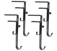 LOLIPPYY 4 Piezas Soportes Metálicos Ajustables para Calcetines Navideños de Ganchos Extensibles para Repisa de Decoración Festiva Resistente y Práctica para Colgar Adornos y Bolsas para