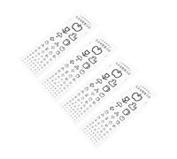 LOLIPPYY 4 piezas Tablas de Prueba de Visión para Carteles de de PVC Estándar para Uso Doméstico Gráficos Visuales Precisos para Evaluación de Agudeza Visual