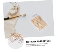 LOLIPPYY 400 piezas Bastoncillos de Algodón Desechables con Punta Muy Puntiaguda Palillos de Madera para Maquillaje Limpieza y Proyectos de Casa y Salón