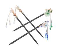 LOLIPPYY 4piezas Horquilla Borla De Espada Accesorio De Estilo Chino Horquilla Para Peinar El Cabello Hecha Mano Larga y Rizada Para Fiesta o Boda