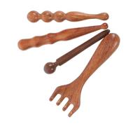 LOLIPPYY 4piezas Masaje de Madera de Herramientas de Reflexología Tabla Gua Sha Herramienta de Masaje Gua Sha para Cuerpo Manos Pies