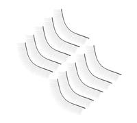 LOLIPPYY 5 Pares de Pestañas Negras de Práctica en Fibra Química para Extensiones de Pestañas Ideales para Principiantes y Cabezas de Maniquí de Entrenamiento