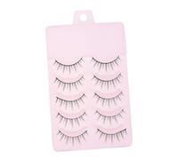 LOLIPPYY 5 pares Pestañas Postizas Naturales Maquillaje Mujer Accesorios Cosméticos Extensiones Ojos Charm