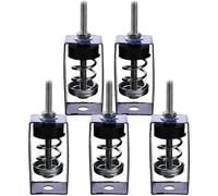 LOLIPPYY 5 Piezas Aisladores de Vibración para Techo Resorte Amortiguador con Soporte de Acero Galvanizado Montaje Fácil para Hvac y Equipos Colgantes Reductor de Ruido para Dormitorios y