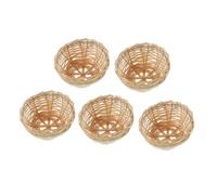 LOLIPPYY 5 Piezas Nido de pájaros de bambú Nidos de pájaros para jaulas De Madera