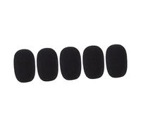 LOLIPPYY 5 piezas Protector para Micrófono Funda de Esponja Transpirable y Resistente al Viento Antipolvo y Bloqueadora de Ruido para Micrófonos Profesionales Color Negro